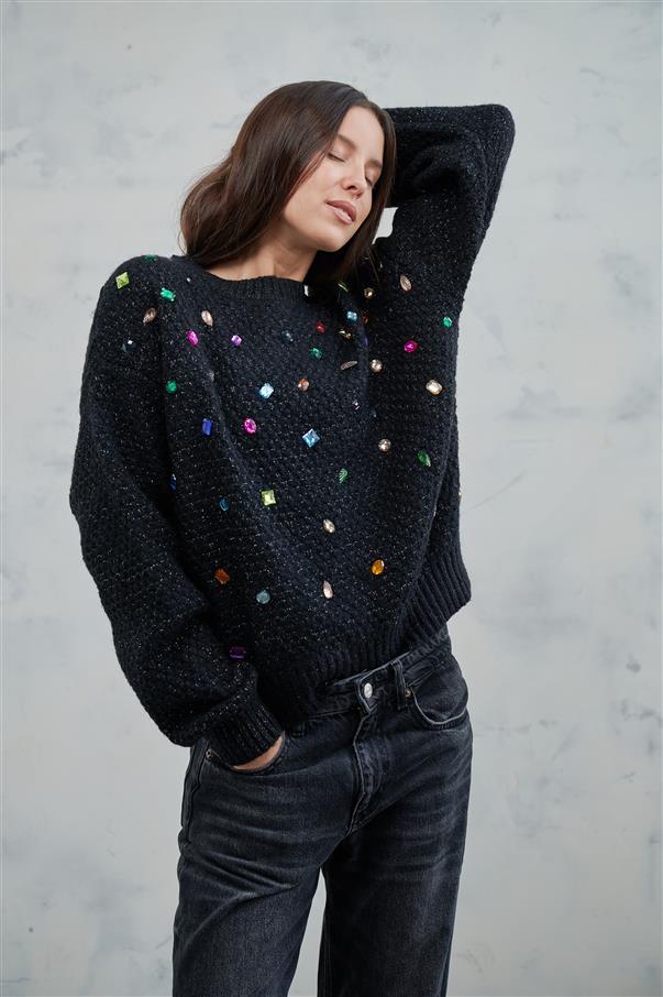 Sweater Wish con Piedras de Colores